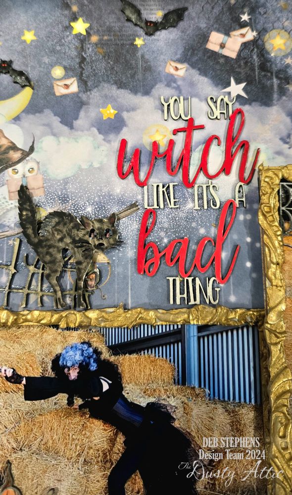 Witch Please - Mixed media Magical/Halloween themed Scrapbook layout kit