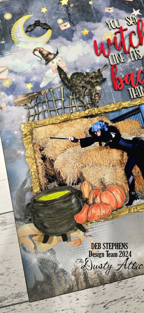Witch Please - Mixed media Magical/Halloween themed Scrapbook layout kit