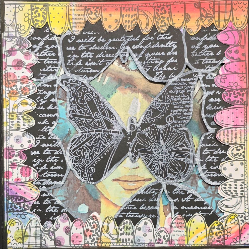 Pre Recorded Online Peek-a-Boo Art Journal Page