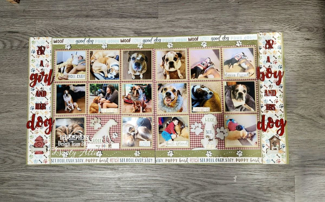 Our girls and Boys - Double July Sketch Layouts for Dusty Attic