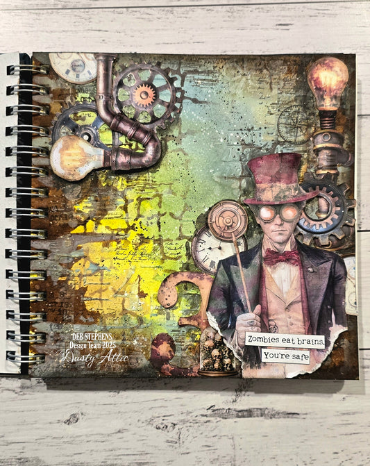 Zombies Eat Brains - Art Journal Page-  Saturday 10th January 2026